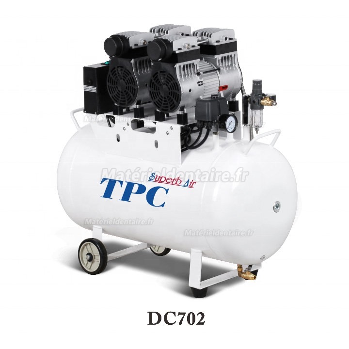 TPC DC701/702/703/704 compresseur silencieux sans huile 32-120L